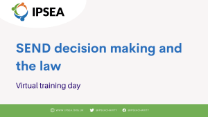 Local authorities - SEND decision making and the law: 14th September